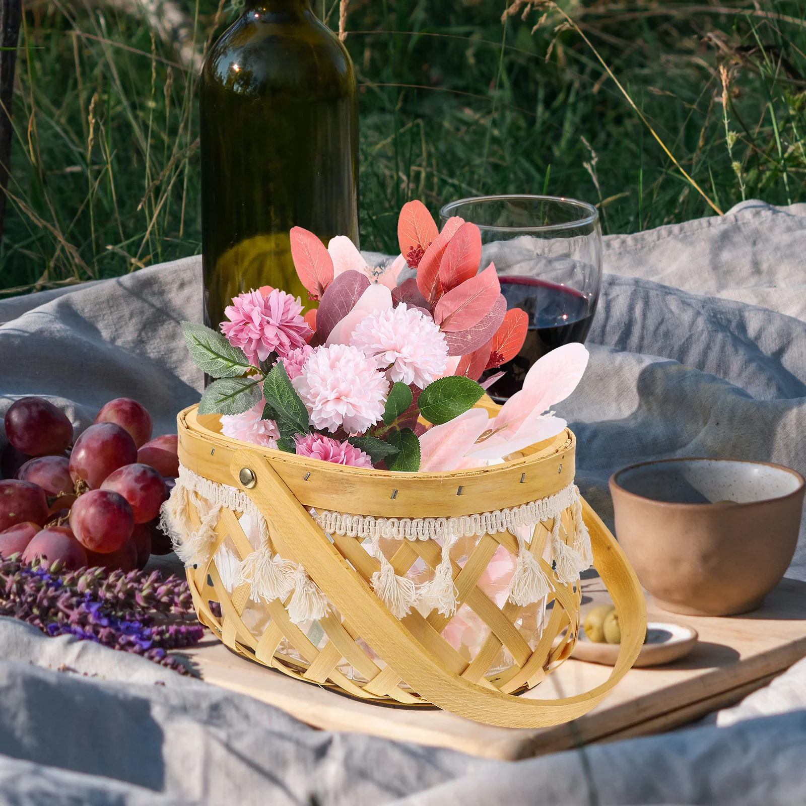 Handmade Woven Flower Basket Wedding Decorative Storage Organizer Floral Arrangement Basket For Gifts Home Decoration
Handmade Woven Flower Basket Wedding Decorative Storage Organizer Floral Arrangement Basket For Gifts Home Decoration