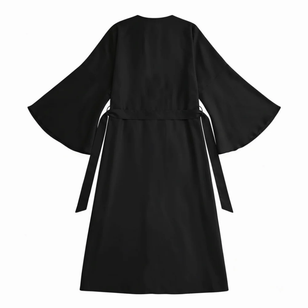 Sexy Style Solid Color Satin Robe Long Sleeves High Waisted Lace Up Pajamas Soft Split Design Party Dresses for Women
Sexy Style Solid Color Satin Robe Long Sleeves High Waisted Lace Up Pajamas Soft Split Design Party Dresses for Women