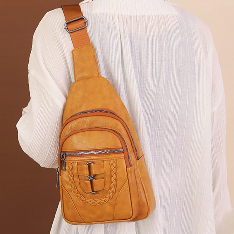 Fashion Women Chest Pack Chest Bag High Quality Leather Girls Crossbody Bag Shoulder Bag Stylish Female Shoulder Bag Wasit Packs
Fashion Women Chest Pack Chest Bag High Quality Leather Girls Crossbody Bag Shoulder Bag Stylish Female Shoulder Bag Wasit Packs