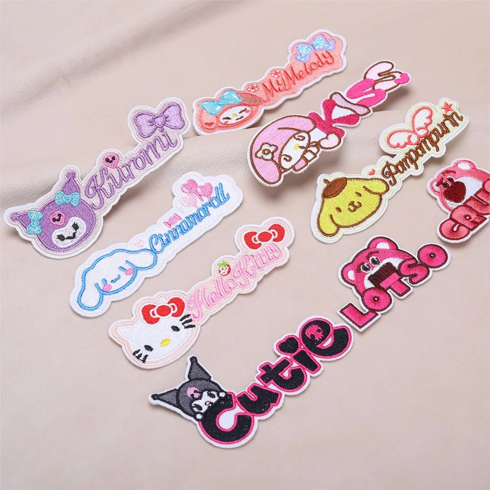 Anime Hello Kitty Kuromi Anime Melody Cinnamon Lotso Ironing Applique For Sew Child Clothes Iron on Embroidery Patch Coat Decor
Anime Hello Kitty Kuromi Anime Melody Cinnamon Lotso Ironing Applique For Sew Child Clothes Iron on Embroidery Patch Coat Decor