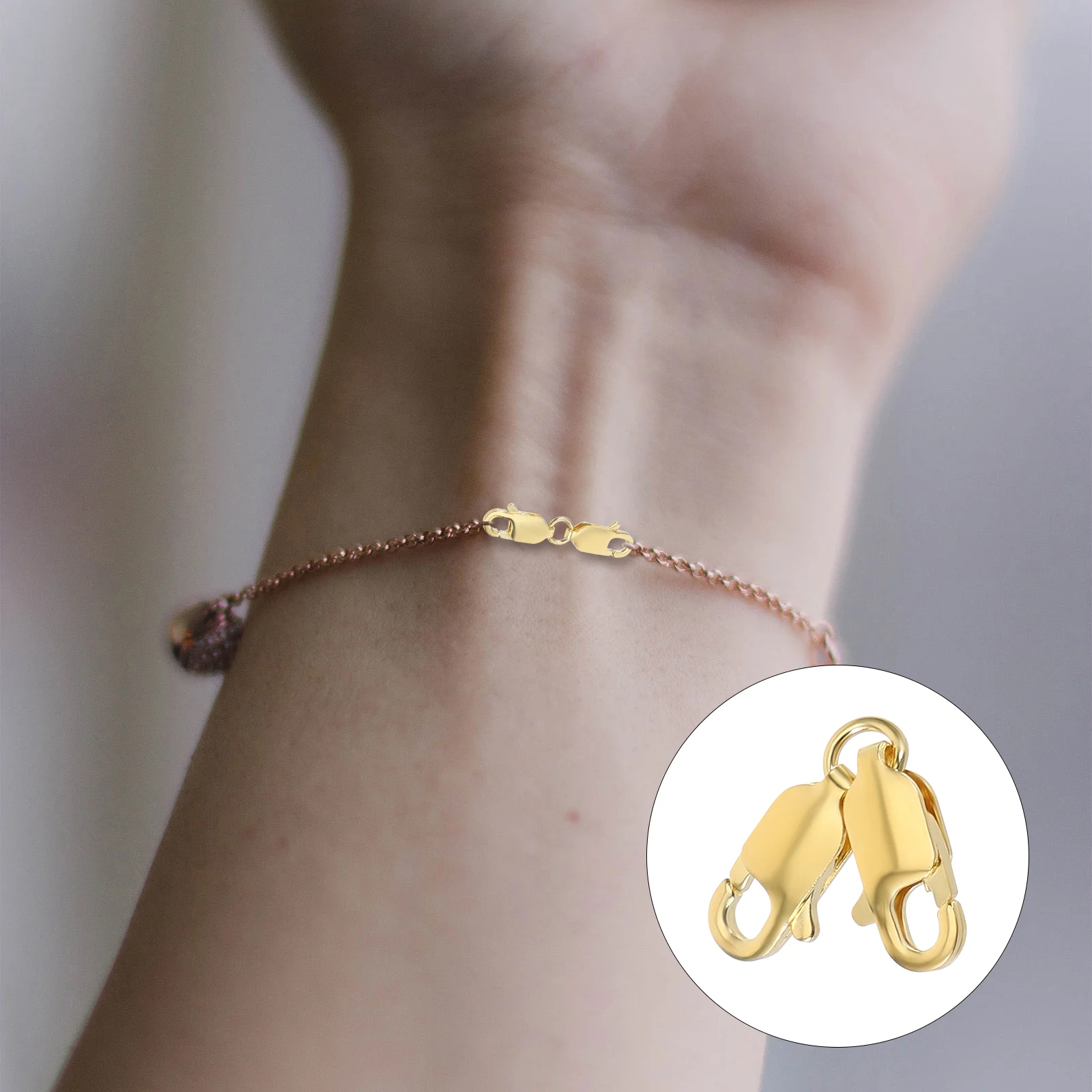 2 Pcs 14K Gold Lobster Clasps Double Claw Connector Necklace Bracelet Jewelry Making Accessories Non Fading Easy
2 Pcs 14K Gold Lobster Clasps Double Claw Connector Necklace Bracelet Jewelry Making Accessories Non Fading Easy