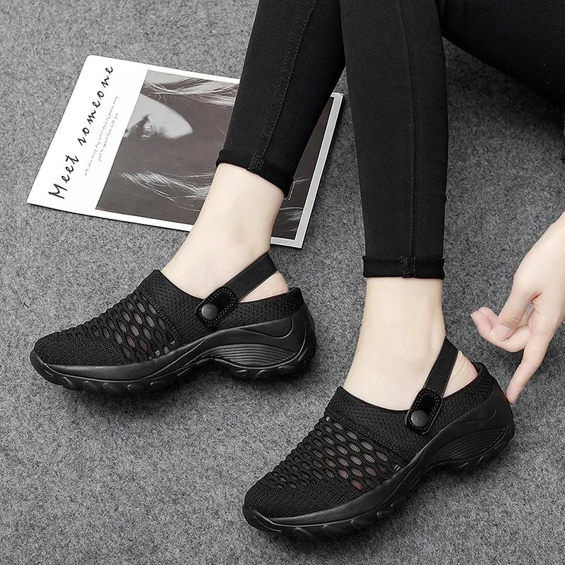 Women's Half Slippers Outdoor Breathable Mesh Lightweight Casual Shoes Outdoor Home Slippers Women's Flip Flops Flat Bottom
Women's Half Slippers Outdoor Breathable Mesh Lightweight Casual Shoes Outdoor Home Slippers Women's Flip Flops Flat Bottom
