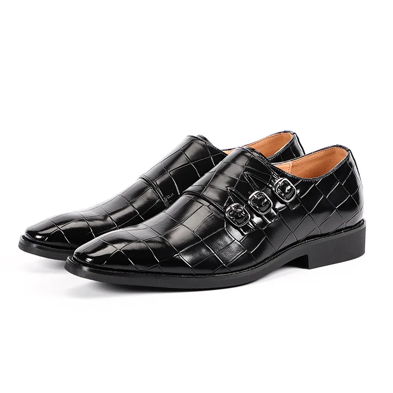 Fashion Men's Casual Business Leather Shoes Men Classic Retro Monk Shoe Dress Office Mens Slip-on Outdoor Wedding Party Flats
Fashion Men's Casual Business Leather Shoes Men Classic Retro Monk Shoe Dress Office Mens Slip-on Outdoor Wedding Party Flats