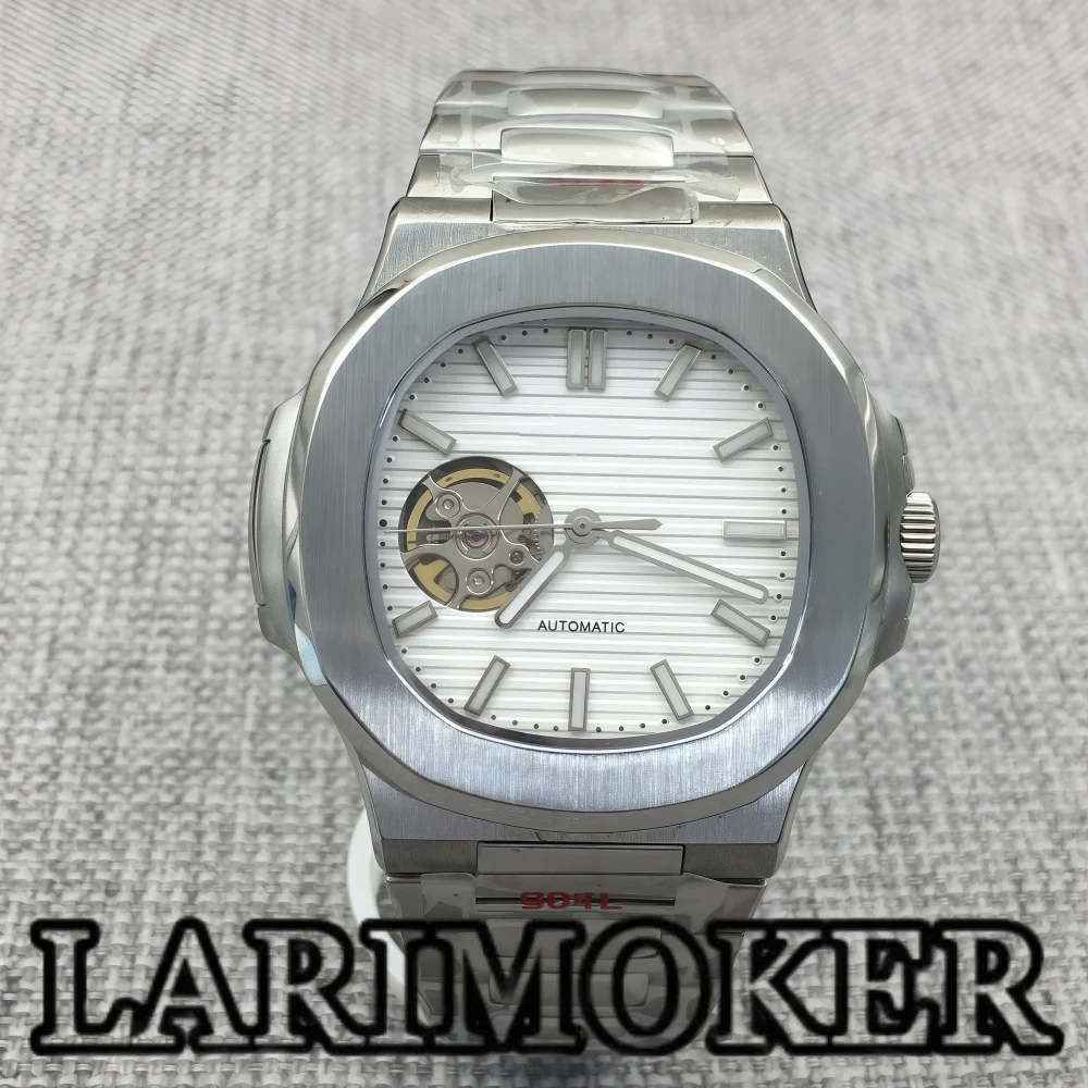 LARIMOKER 38mm Men's NH38 Movement Automatic Watch Mechanical Hollow White Dial Luminous Sapphire Glass Steel Waterproof Watch
LARIMOKER 38mm Men's NH38 Movement Automatic Watch Mechanical Hollow White Dial Luminous Sapphire Glass Steel Waterproof Watch