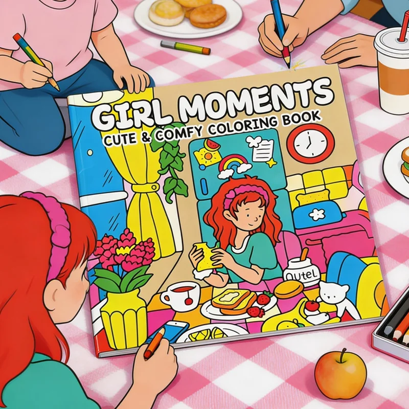 24 Page Fun Coloring Brochure, A Warm Moment for Girls, A Choice for DIY Family Fun for Students, Hand Drawn Art Drawing Book
24 Page Fun Coloring Brochure, A Warm Moment for Girls, A Choice for DIY Family Fun for Students, Hand Drawn Art Drawing Book
