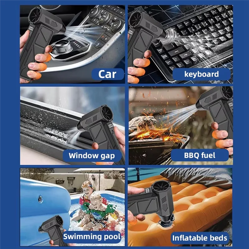 ABVJ-130000 об/мин турбореактивный вентилятор электрический воздуходувка бесщеточный двигатель жестокий ветер скорость выдувания пыли перезаряжаемый
ABVJ-130000 об/мин турбореактивный вентилятор электрический воздуходувка бесщеточный двигатель жестокий ветер скорость выдувания пыли перезаряжаемый