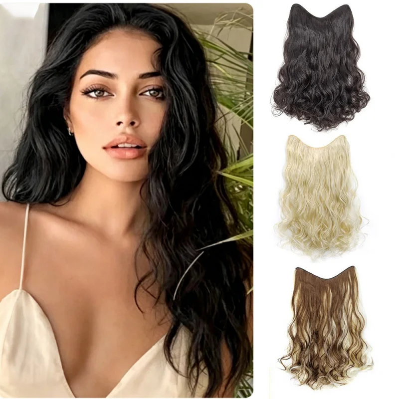 Women's , 4-piece V- long hair extensions, U-shaped large waves, Curly Wig, natural curls
Women's , 4-piece V- long hair extensions, U-shaped large waves, Curly Wig, natural curls