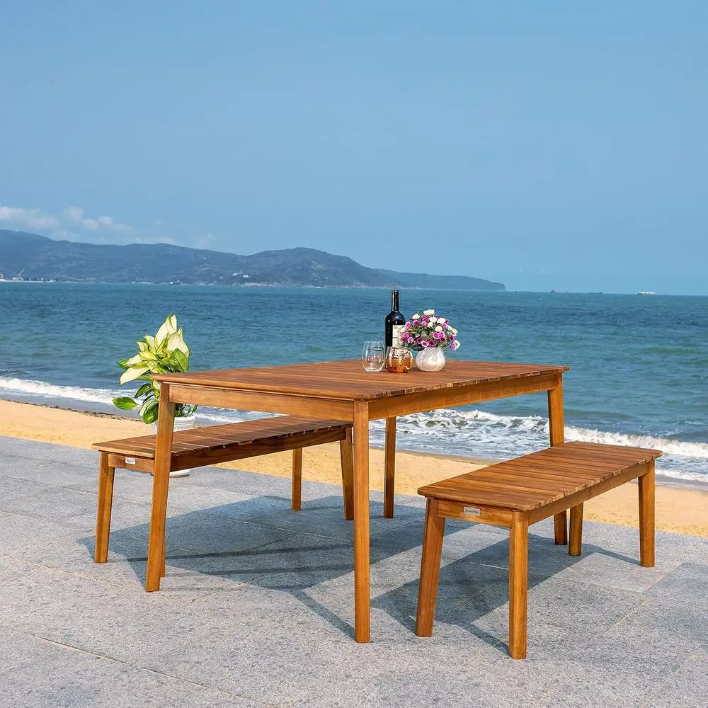 Outdoor Collection Europa Natural Acacia Wood 3-Piece Patio Dining Set
Outdoor Collection Europa Natural Acacia Wood 3-Piece Patio Dining Set