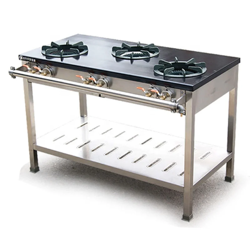 Stainless Steel Gas Stove 3 Burners Professional Restaurant Kitchen Cooking Machine
Stainless Steel Gas Stove 3 Burners Professional Restaurant Kitchen Cooking Machine
