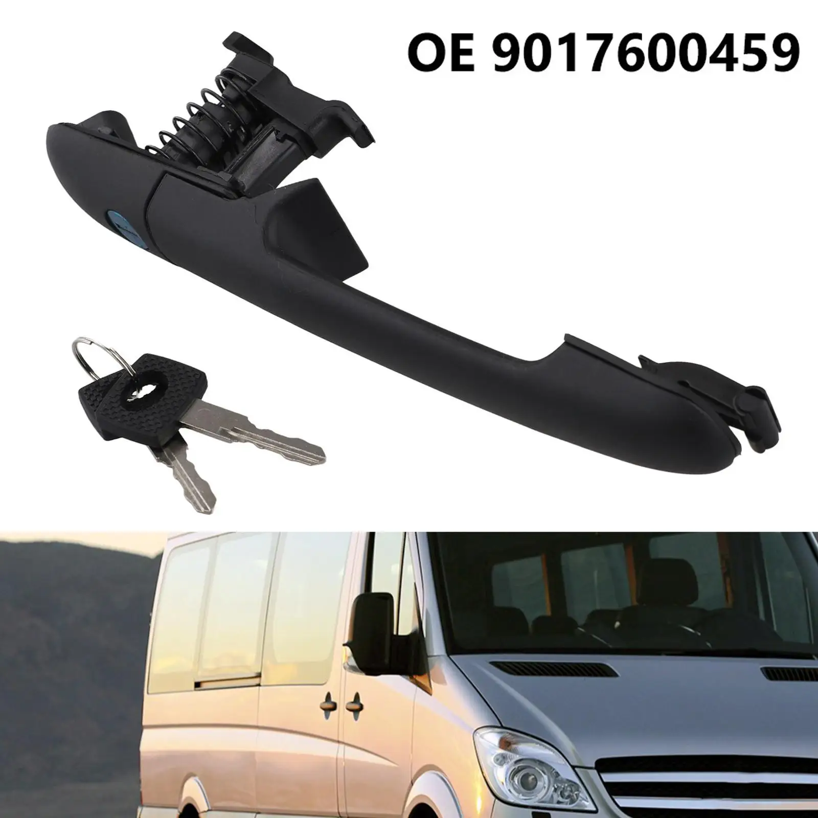 1Pcs Car Front/Rear Side Sliding Exterior Door Handle Lock & 2 Keys 9017600459 Replacement For Sprinter For Vito For LT 95-06
1Pcs Car Front/Rear Side Sliding Exterior Door Handle Lock & 2 Keys 9017600459 Replacement For Sprinter For Vito For LT 95-06