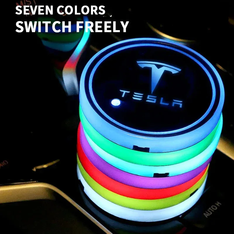 2pcs Car Luminous Water Cup Pad LED Atmosphere Light For Tesla Model 3 Model S Model X Model Y Roadster Bonina Coil Accessories
2pcs Car Luminous Water Cup Pad LED Atmosphere Light For Tesla Model 3 Model S Model X Model Y Roadster Bonina Coil Accessories