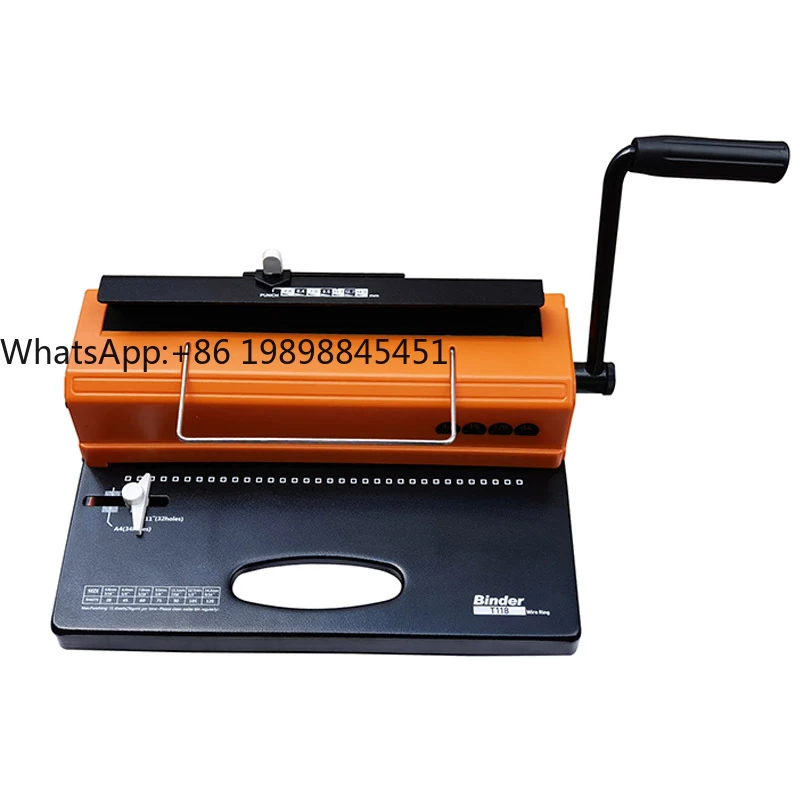 34-Hole A4 Manual Comb Binding Machine Office Coil Book Punching Binder Wire Type Machine
34-Hole A4 Manual Comb Binding Machine Office Coil Book Punching Binder Wire Type Machine