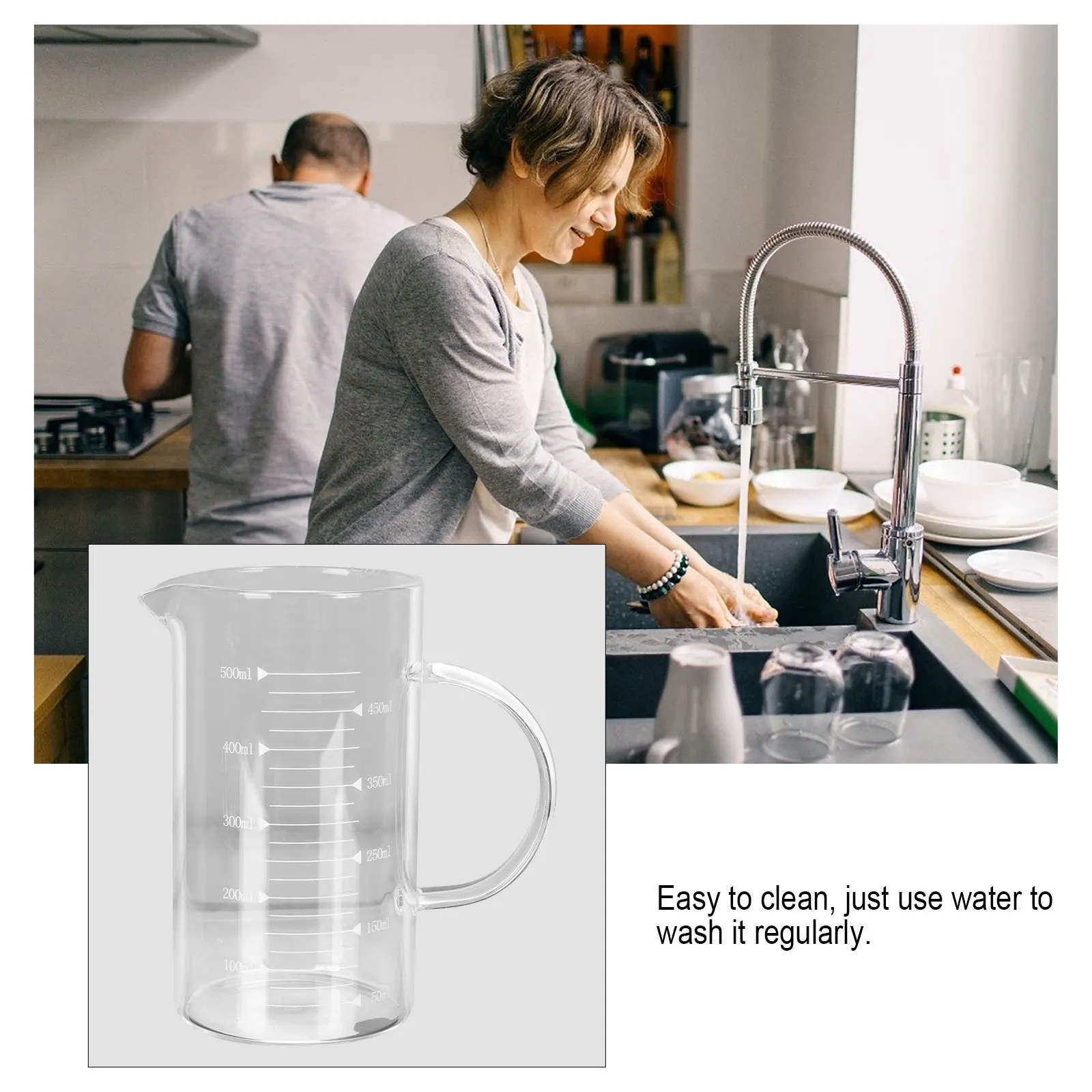 Термостойкая стеклянная градуированная чашка для молока, бытовая чашка для питья, кружка для напитков, кухонная вода, кофе, чай, сок
Термостойкая стеклянная градуированная чашка для молока, бытовая чашка для питья, кружка для напитков, кухонная вода, кофе, чай, сок