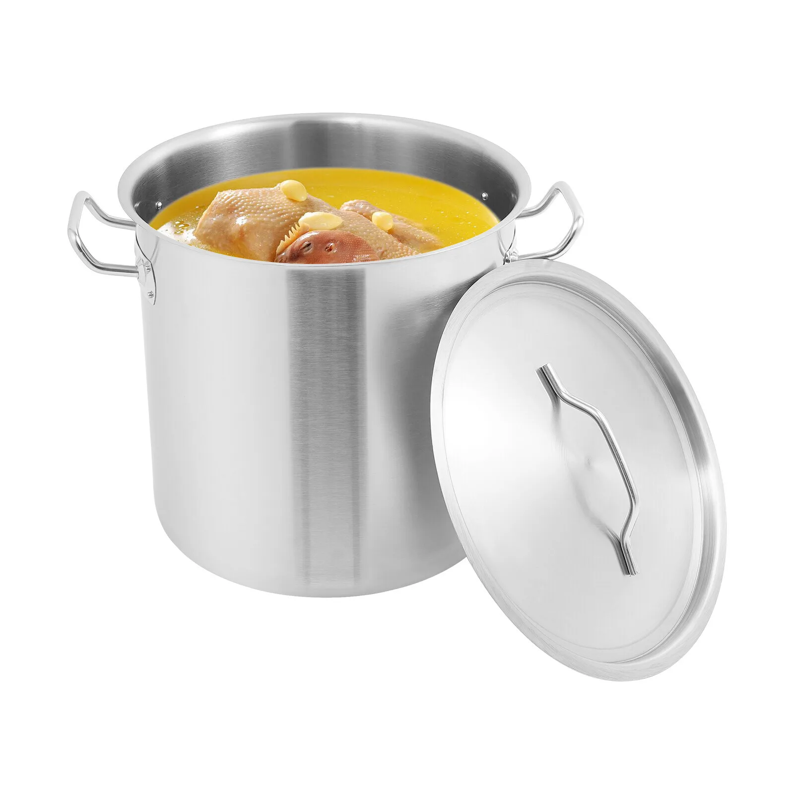 25L Stainless Steel Stock Pot with Lid Commercial Restaurant Soup Pot for Kitchen
25L Stainless Steel Stock Pot with Lid Commercial Restaurant Soup Pot for Kitchen