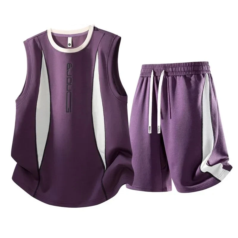 Men Color Block Sleeveless Two Piece Set Summer Quick Dry Loose Oversized Sports Tank Drawstring Shorts S 6XL
Men Color Block Sleeveless Two Piece Set Summer Quick Dry Loose Oversized Sports Tank Drawstring Shorts S 6XL