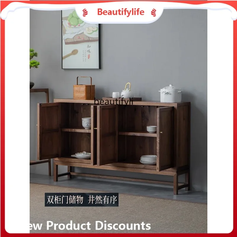 A506 Solid wood storage black walnut dining table side cabinet living room storage tea cabinet
A506 Solid wood storage black walnut dining table side cabinet living room storage tea cabinet