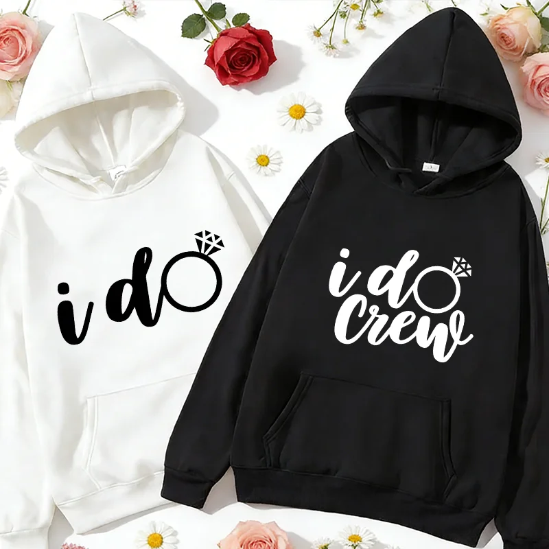 Худи с графическим принтом «I Do & I Do» для женщин, свадебные, для девичника, пуловеры для невесты и подружек невесты, одинаковые свитшоты, уличная одежда, топы
Худи с графическим принтом «I Do & I Do» для женщин, свадебные, для девичника, пуловеры для невесты и подружек невесты, одинаковые свитшоты, уличная одежда, топы