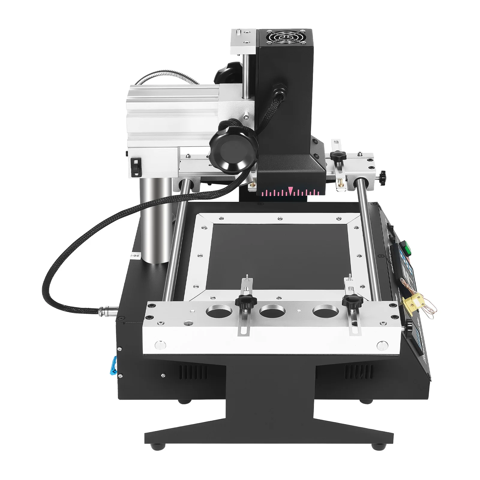 BGA Rework Station 1250W IR SMD Soldering Machine Preheating Desoldering Welding Tools for PCB Repair Dual IR Heating for Chip Welding
BGA Rework Station 1250W IR SMD Soldering Machine Preheating Desoldering Welding Tools for PCB Repair Dual IR Heating for Chip Welding