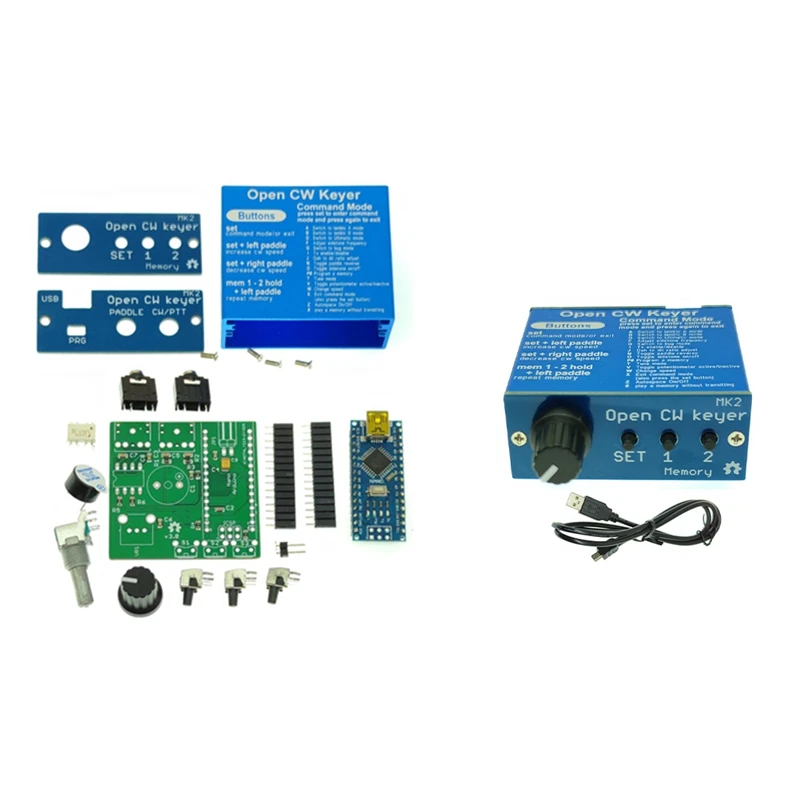 Набор Open CW Keyer MK2 с металлическим фотоэлементом CW Keyer MK2 набор CW с регулируемой скоростью от 1 до 999 WPM
Набор Open CW Keyer MK2 с металлическим фотоэлементом CW Keyer MK2 набор CW с регулируемой скоростью от 1 до 999 WPM