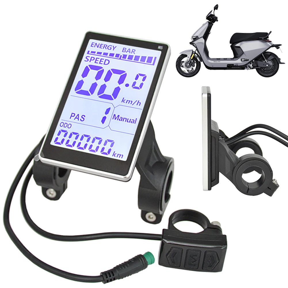 Electric Bike LCD Display Screen 24-48V E Scooter M5 Panel Electric Scooter Panel Screen for Mountain Electric Bike Parts
Electric Bike LCD Display Screen 24-48V E Scooter M5 Panel Electric Scooter Panel Screen for Mountain Electric Bike Parts