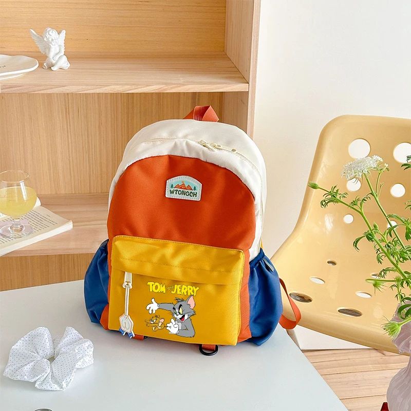 Tom and Jerry Backpack New Color Block Lightweight Kindergarten School Bag Cute Travel Outdoor Leisure Stationary Storage Pouch
Tom and Jerry Backpack New Color Block Lightweight Kindergarten School Bag Cute Travel Outdoor Leisure Stationary Storage Pouch