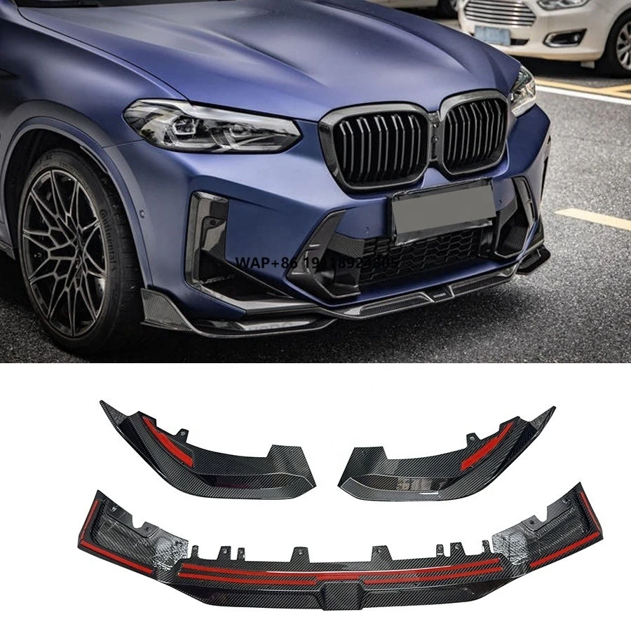 X3M F97 Carbon Fiber Front Bumper Lip for X3M F97 X4M F98 LCI 2022+ Front Bumper Lip Splitter Spoiler Car Body Kit
X3M F97 Carbon Fiber Front Bumper Lip for X3M F97 X4M F98 LCI 2022+ Front Bumper Lip Splitter Spoiler Car Body Kit