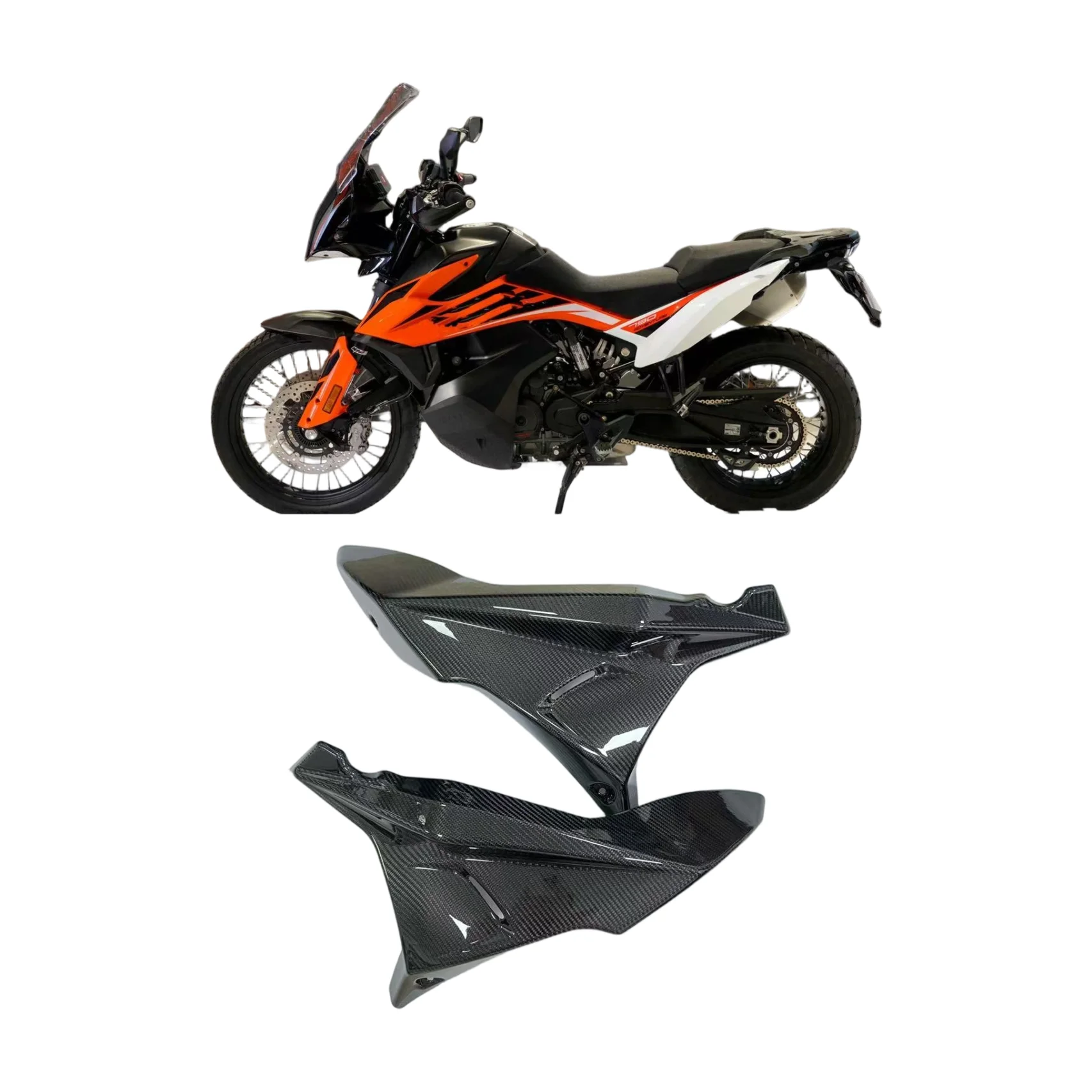Carbon Fiber Fuel Tank Side Panels and Fairing for KTM 790/890 ADV Adventure RS Motorcycle Accessories Frame
Carbon Fiber Fuel Tank Side Panels and Fairing for KTM 790/890 ADV Adventure RS Motorcycle Accessories Frame