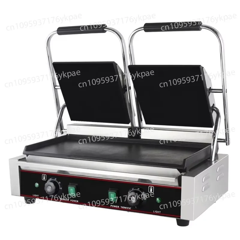 Большой двусторонний коммерческий электрический тостер с антипригарным покрытием, сэндвичница с плоской сковородой для приготовления пищи
Большой двусторонний коммерческий электрический тостер с антипригарным покрытием, сэндвичница с плоской сковородой для приготовления пищи