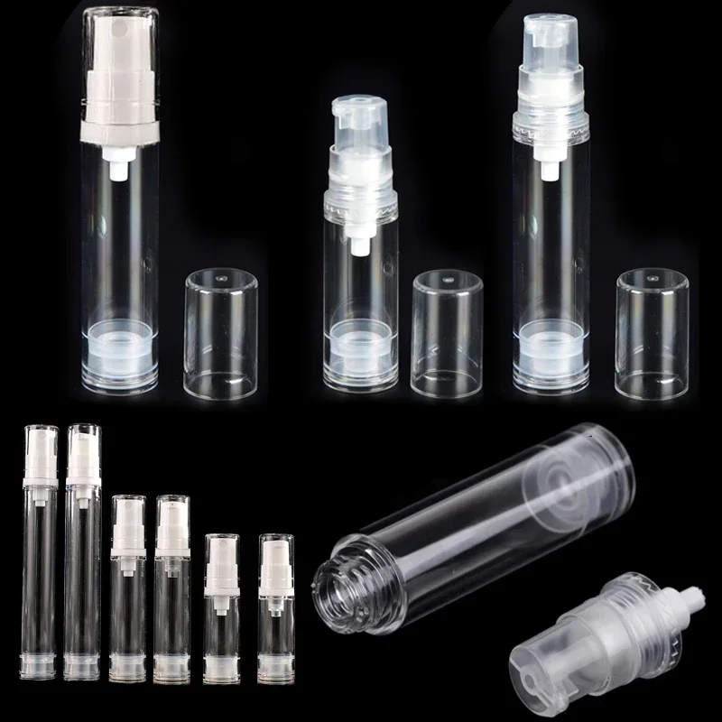 50Pcs 5/10/15ml Mini Plastic Vacuum Pump Bottles Airless Spray Bottle Travel Sample Containers For Perfume Makeup Lotions Toner
50Pcs 5/10/15ml Mini Plastic Vacuum Pump Bottles Airless Spray Bottle Travel Sample Containers For Perfume Makeup Lotions Toner