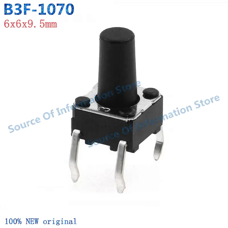 50Pcs B3F-1070 Micro Touch Switch 6x6x9.5mm 4pin Miniature Tactile Switches for Electronics
50Pcs B3F-1070 Micro Touch Switch 6x6x9.5mm 4pin Miniature Tactile Switches for Electronics