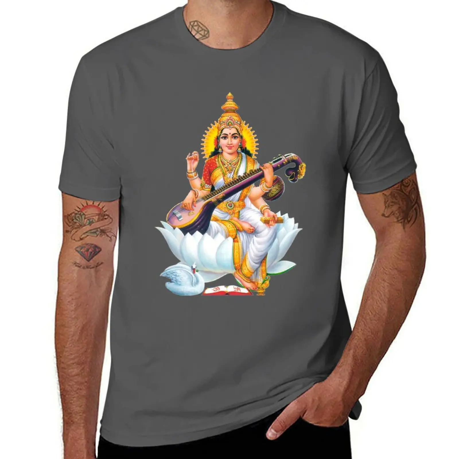 DEVI SARASWATI T-Shirt Fashion Simple Casual Tee Shirt
DEVI SARASWATI T-Shirt Fashion Simple Casual Tee Shirt