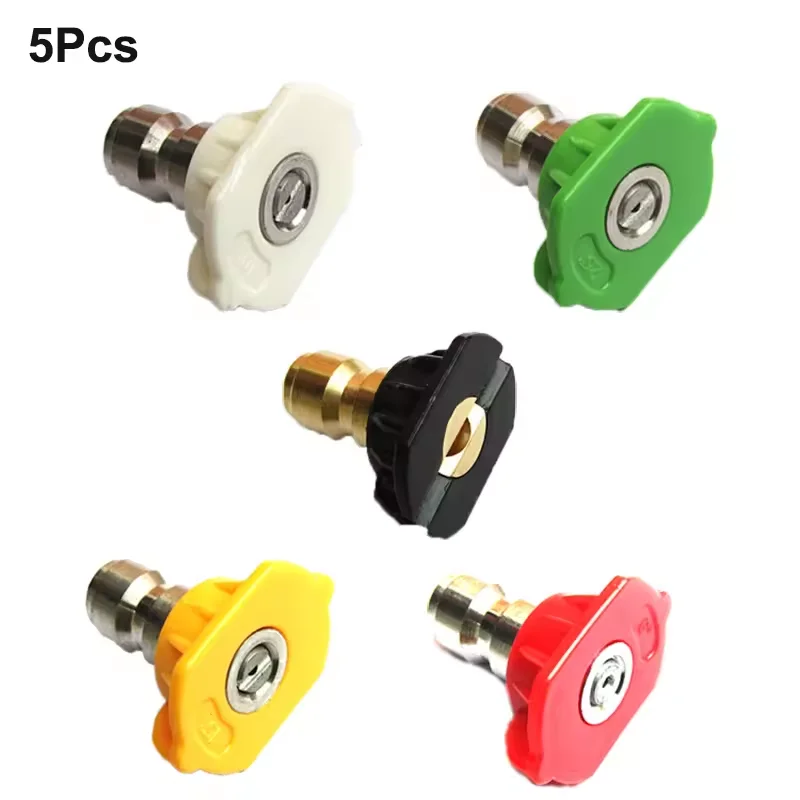 Buse de pulverisation haute pression pour lavage jardin, 1/4 pouces, connexion rapide, 0 15 25 40 degres, d'arrosage, 5 pièces
Buse de pulverisation haute pression pour lavage jardin, 1/4 pouces, connexion rapide, 0 15 25 40 degres, d'arrosage, 5 pièces