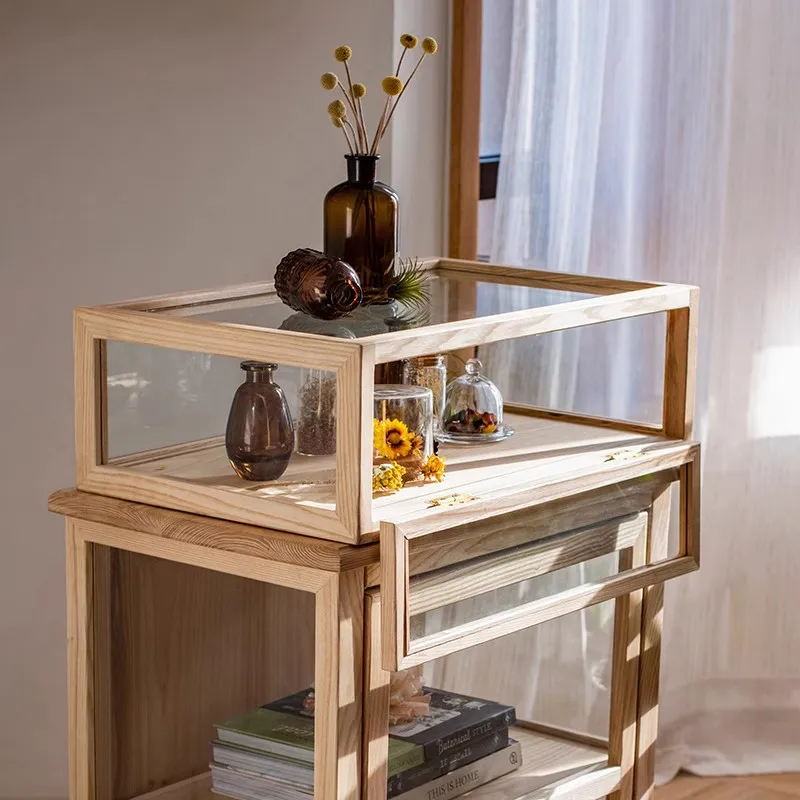Solid wood glass Chinese display cabinet, tea cup, tea set, dustproof storage cabinet, blind box, display box, jewelry display s
Solid wood glass Chinese display cabinet, tea cup, tea set, dustproof storage cabinet, blind box, display box, jewelry display s