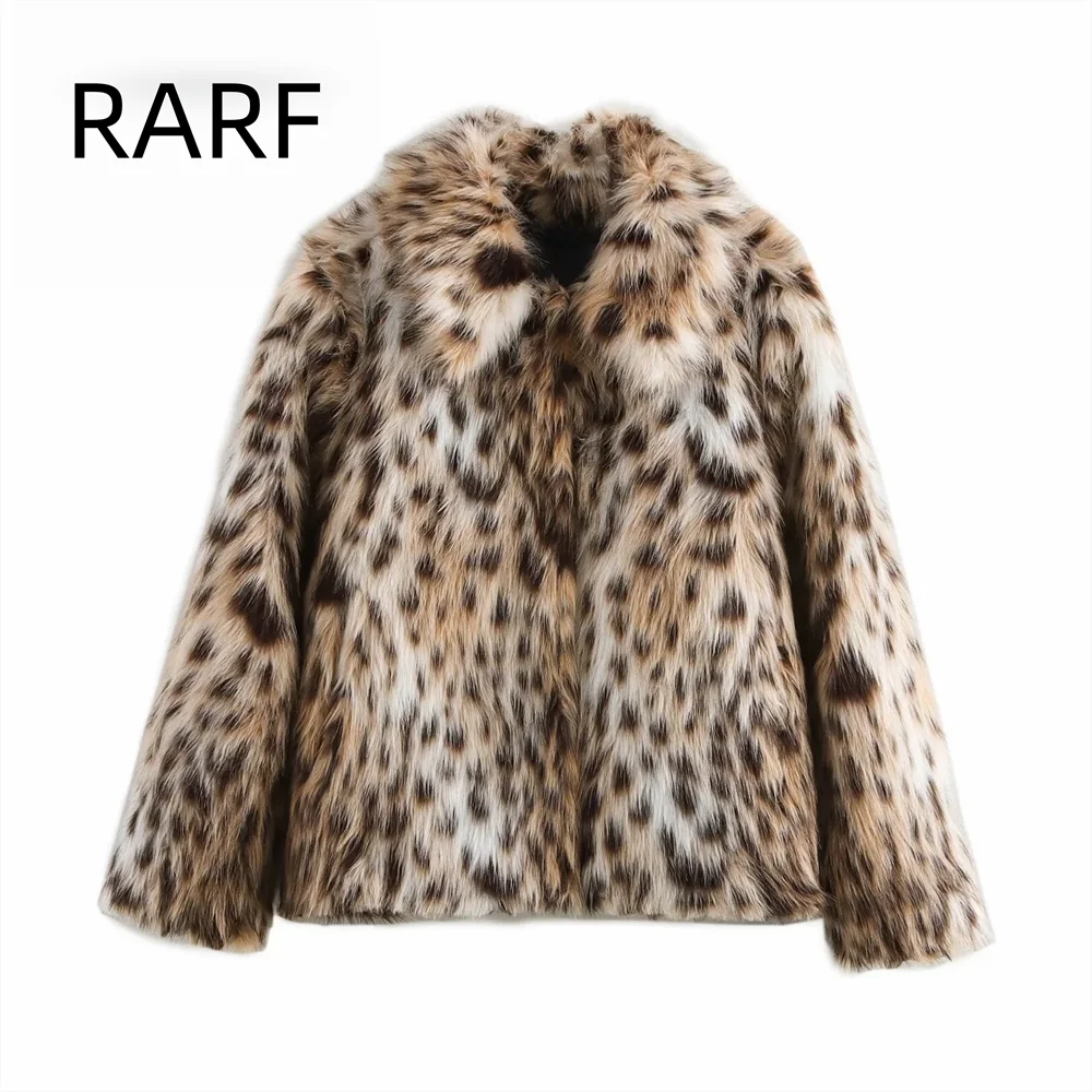 New autumn and winter women's artificial fur effect long sleeved warm leopard print pattern jacket jacket
New autumn and winter women's artificial fur effect long sleeved warm leopard print pattern jacket jacket