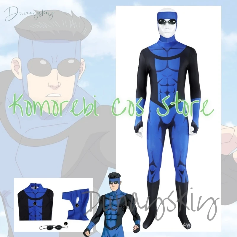 Anime Invincible Mark Cosplay Costume Blue Jumpsuit Unisex Outfit Bodysuit Mark Role-playing Outfits Anime Show Zentai Suit
Anime Invincible Mark Cosplay Costume Blue Jumpsuit Unisex Outfit Bodysuit Mark Role-playing Outfits Anime Show Zentai Suit