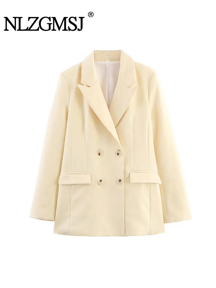 NLZGMSJ 2025 Women's Blazer With Shoulder Pads Office Blazer Woman Fashion Long Sleeve Slim Coat Spring Autumn Jackets New Oute
NLZGMSJ 2025 Women's Blazer With Shoulder Pads Office Blazer Woman Fashion Long Sleeve Slim Coat Spring Autumn Jackets New Oute