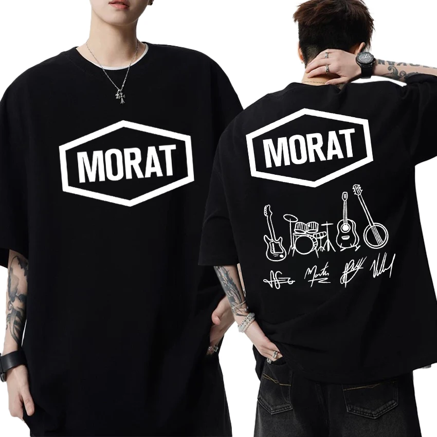 New in Colombia Band Morat Tour 2025 Double Sided printed short sleeve T-shirts Men Women Fashion T shirt Unisex 100% Cotton Top
New in Colombia Band Morat Tour 2025 Double Sided printed short sleeve T-shirts Men Women Fashion T shirt Unisex 100% Cotton Top