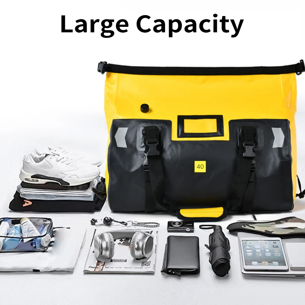 Сухая сумка для мотоцикла, водонепроницаемая спортивная сумка большой вместимости с застежкой сверху, погоны, светоотражающий дизайн
Сухая сумка для мотоцикла, водонепроницаемая спортивная сумка большой вместимости с застежкой сверху, погоны, светоотражающий дизайн