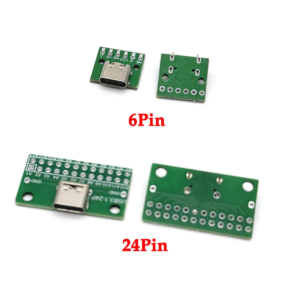 1/10pcs 6Pin 24Pin Data Charging Cable Jack Test Board with DIP data USB 3.1 Type-C Female Male Connector
1/10pcs 6Pin 24Pin Data Charging Cable Jack Test Board with DIP data USB 3.1 Type-C Female Male Connector