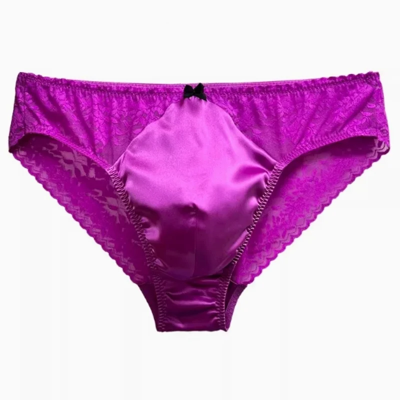 Men's Mulberry Silk Sexy Panties Slightly Transparentthe Briefs Lace Comfortable Silk Sissy Underwear Bikini Briefs Lingerie 
Men's Mulberry Silk Sexy Panties Slightly Transparentthe Briefs Lace Comfortable Silk Sissy Underwear Bikini Briefs Lingerie