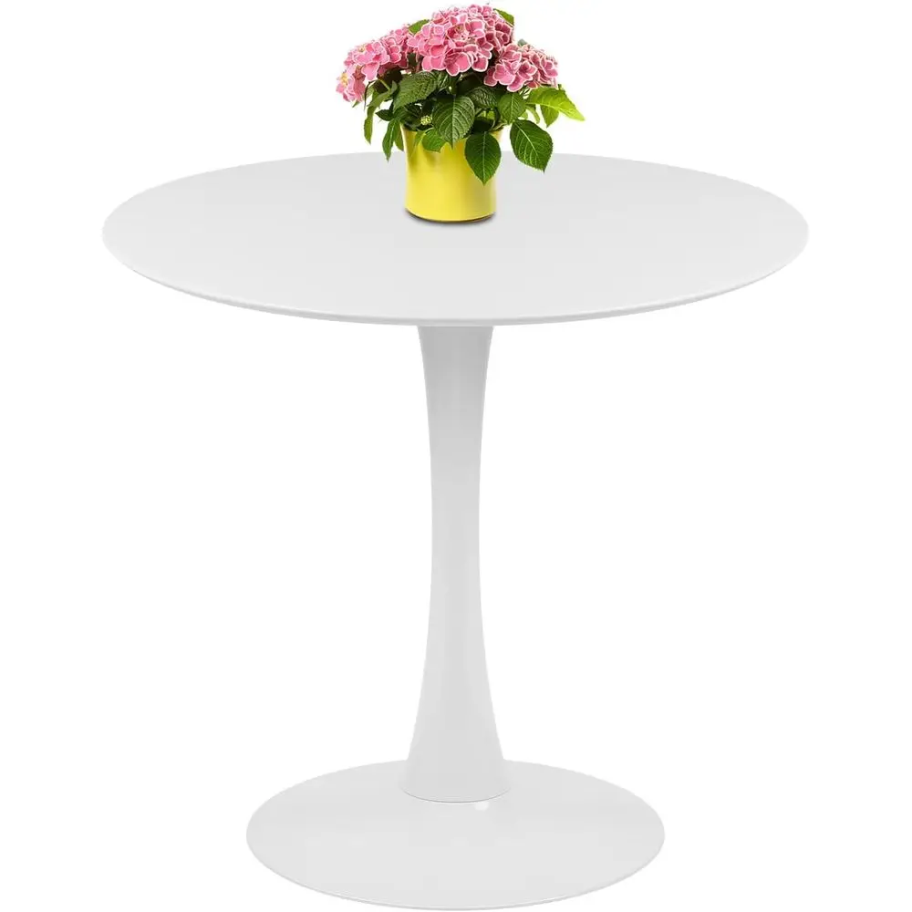 32 Inch Round Dining Table - White Tulip Style Pedestal Base for Dining or Living Room
32 Inch Round Dining Table - White Tulip Style Pedestal Base for Dining or Living Room