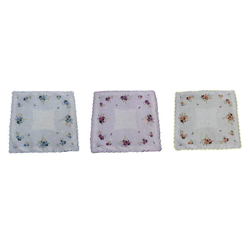 3 PCS Vintage Cotton Pocket Square Hankies Floral Print Cotton Handkerchiefs Hanky for Women Club Meeting
3 PCS Vintage Cotton Pocket Square Hankies Floral Print Cotton Handkerchiefs Hanky for Women Club Meeting