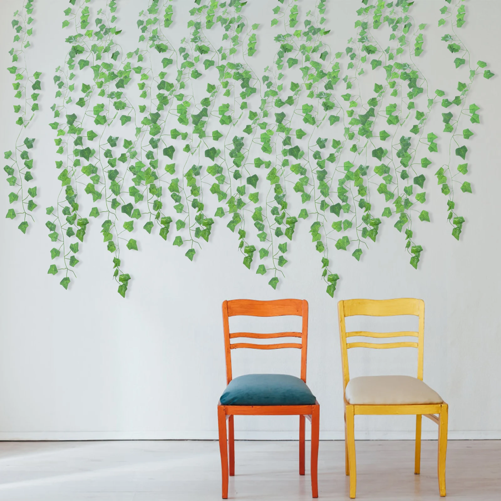 1Set Simulation Vine Garland Artificial Leaves Greenery Large Coverage Fake Hanging Vines No Watering Wall Decor 
1Set Simulation Vine Garland Artificial Leaves Greenery Large Coverage Fake Hanging Vines No Watering Wall Decor