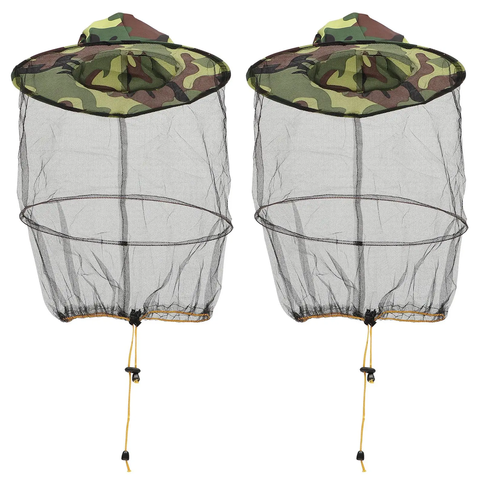 2Pcs Bee Hat Outdoor Face Protector Mesh Camouflage Camping Resistance Cap Anti Inset Mosquito Net Premium Material Elastic Neck
2Pcs Bee Hat Outdoor Face Protector Mesh Camouflage Camping Resistance Cap Anti Inset Mosquito Net Premium Material Elastic Neck