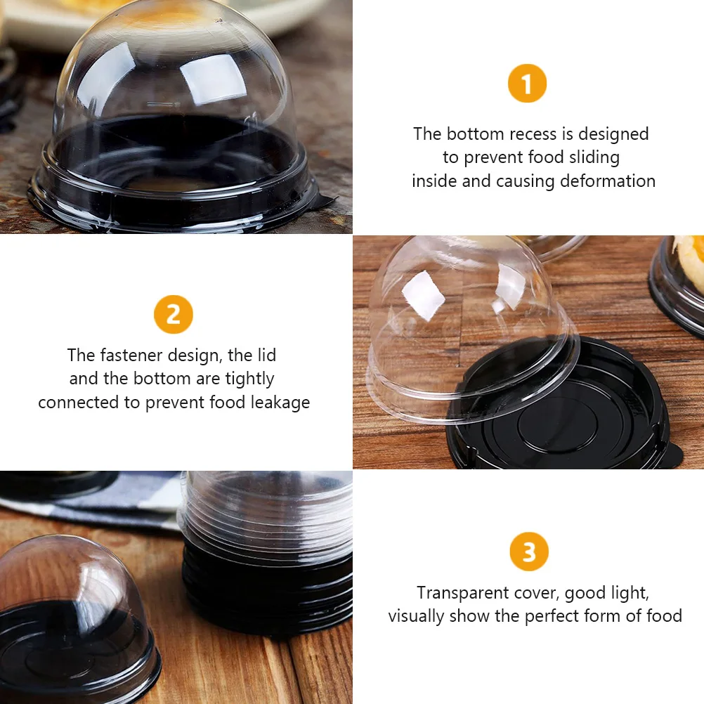 100 Pcs Baking Box Cake Containers with Lids Moon Boxes Baked Goods Biscuit Carriers
100 Pcs Baking Box Cake Containers with Lids Moon Boxes Baked Goods Biscuit Carriers