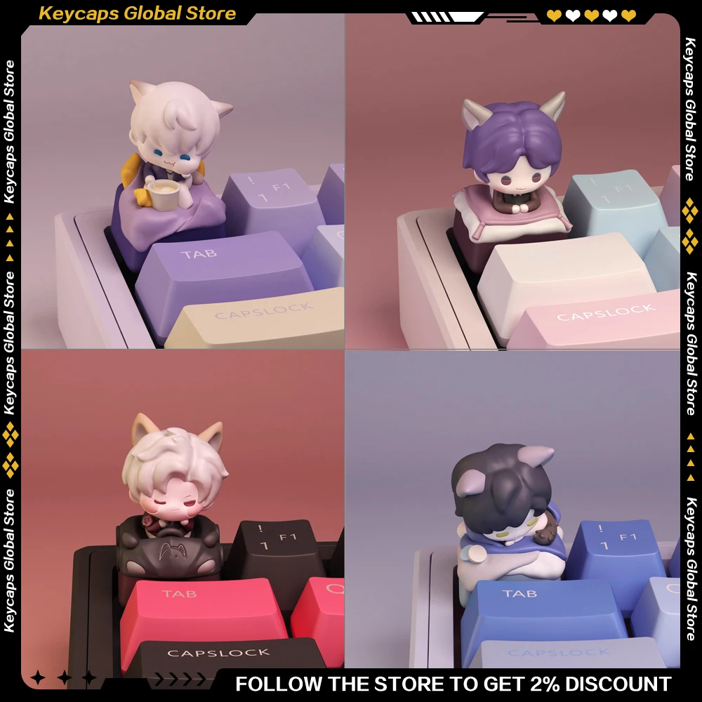 Love and Deepspace Keycaps 3D Resin Game Peripherals Rafayel/Sylus/Xavier/Caleb/Zayne Characters Handmade Artisan Keycap
Love and Deepspace Keycaps 3D Resin Game Peripherals Rafayel/Sylus/Xavier/Caleb/Zayne Characters Handmade Artisan Keycap