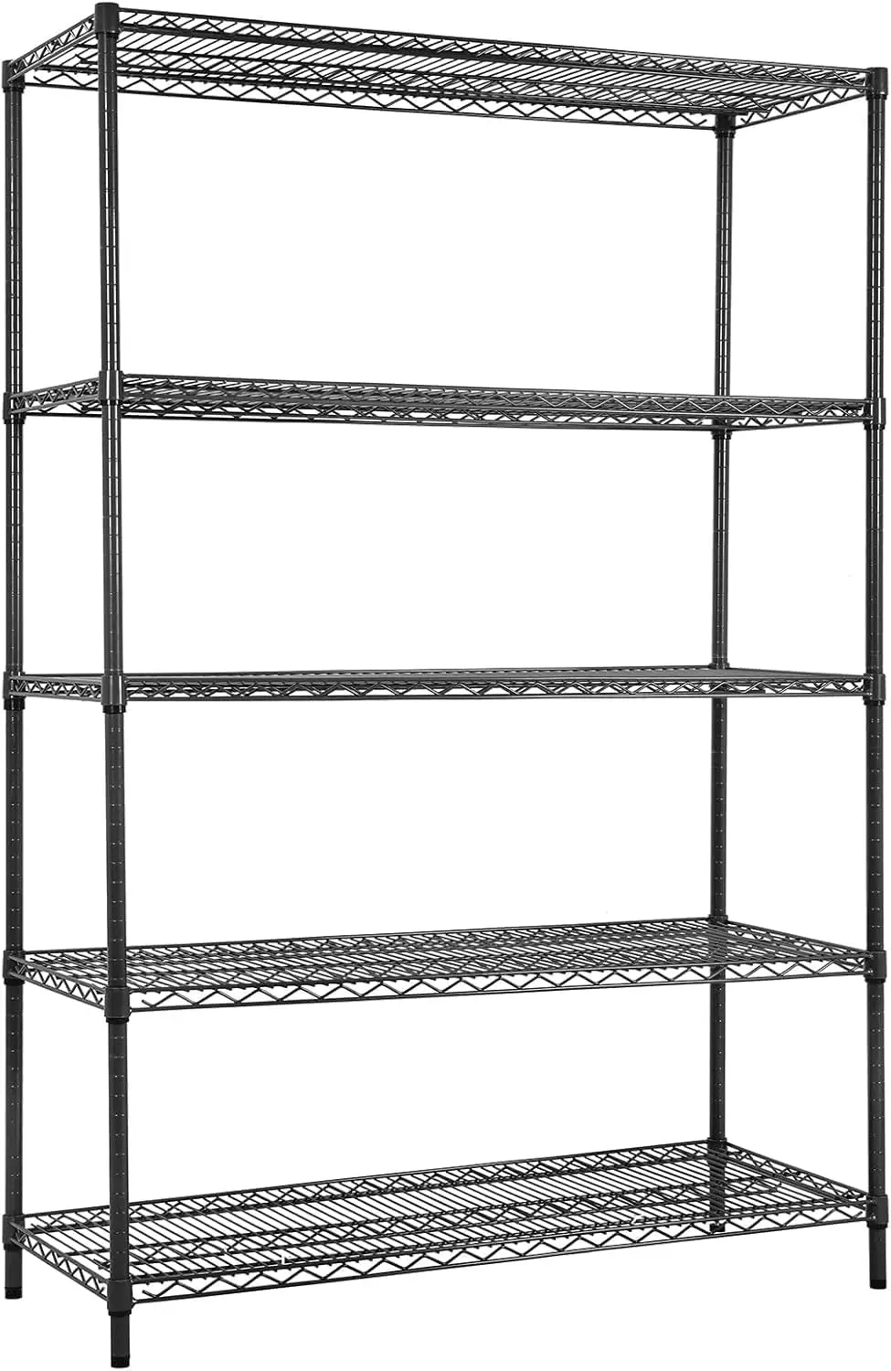 5 Tier Bla Storage Ras And Shelving - 48"" L X 20"" W X 72"" H Heavy Steel Material Pantry Shelves - Each Unit Loads 350 Pounds
5 Tier Bla Storage Ras And Shelving - 48"" L X 20"" W X 72"" H Heavy Steel Material Pantry Shelves - Each Unit Loads 350 Pounds