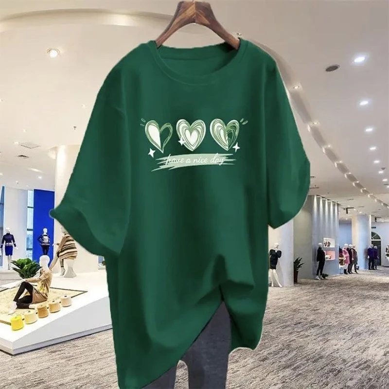 Women's Clothing Pure Cotton O-neck Short Sleeve T-shirt Summer Basics Casual Loose Chic Printed Pullovers Vintage Y2k Tops
Women's Clothing Pure Cotton O-neck Short Sleeve T-shirt Summer Basics Casual Loose Chic Printed Pullovers Vintage Y2k Tops