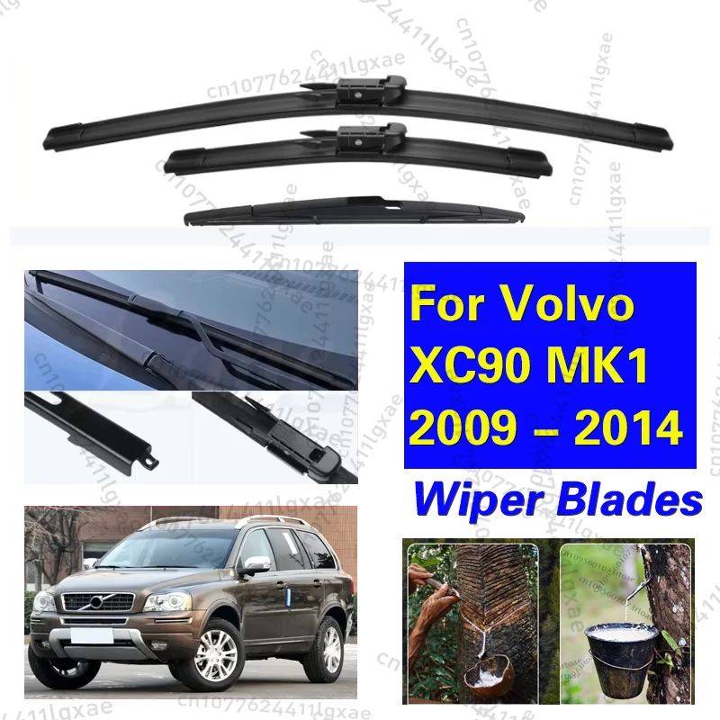 Car Front Rear Wiper Blades For Volvo XC90 MK1 2009 - 2014 Windshield Windscreen Window Cutter Accessories 2012 2013 24"+22"+14"
Car Front Rear Wiper Blades For Volvo XC90 MK1 2009 - 2014 Windshield Windscreen Window Cutter Accessories 2012 2013 24"+22"+14"