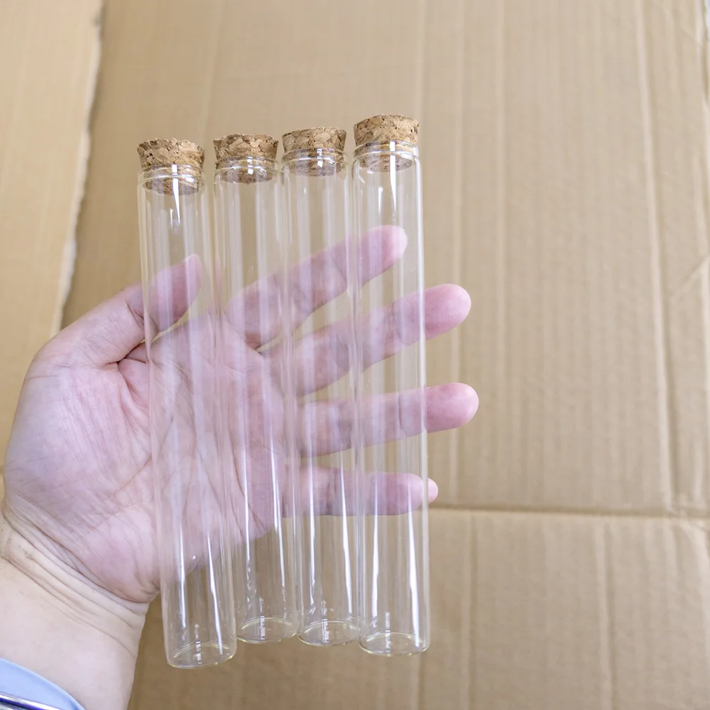 24PCS 22X150mm 40ml Wholesale Glass Bottles Test Tube Cork Stopper Mini Clear Container Seal Liquid Jars Tiny Food Grade
24PCS 22X150mm 40ml Wholesale Glass Bottles Test Tube Cork Stopper Mini Clear Container Seal Liquid Jars Tiny Food Grade